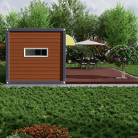 Casa Contenedor Modular Aislada Térmicamente, Cabaña Prefabricada de Paquete Plano con Diseño Personalizado para Servicio de Turismo al Aire Libre