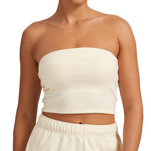 Top Corto sin Tirantes Allure Body para Mujer, Top Deportivo de Secado Rápido para Yoga y Fitness, Cuello Redondo, Ajuste Modificable - Product Image 4