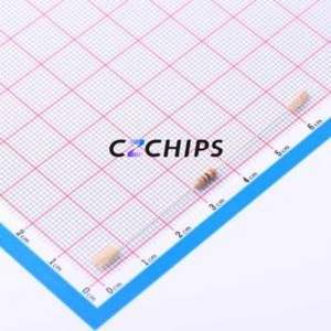 CR1/4W-3K ตัวต้านทานผ่านรู ST52 5% ส่วนประกอบผ่านรู (THT), ฟิล์มคาร์บอน D2.7xL6.2mm 3Kohm 5% 250V - Product Image 2