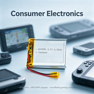 Batería de Iones de Litio 604050 de 3.7V 1500mAh, Celda LiPo Recargable de 5.55Wh para Electrónica de Consumo - Product Image 4