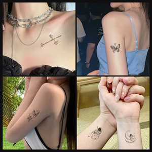 10 pièces pochoirs au henné personnalisé nouveau Design d'art femmes autocollant de <span class=keywords><strong>tatouage</strong></span> temporaire étanche Semi-permanent pour une utilisation manuelle - Product Image 2