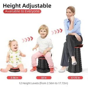 Outdoor Portable Barbecue Camping Fishing Telescopic <b>Folding</b> <b>Stool</b> Home Hand Carry Plastic - Product Image 3