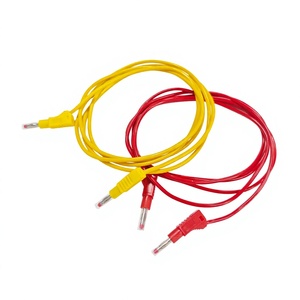 Cables <span class=keywords><strong>de</strong></span> prueba con conector banana apilable <span class=keywords><strong>de</strong></span> 4 mm en negro/rojo/verde/<span class=keywords><strong>azul</strong></span>/amarillo, cable <span class=keywords><strong>de</strong></span> seguridad aislado - Product Image 5
