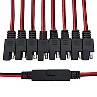 Kabel Ekstensi Daya DC Baterai Otomotif SAE 2-Pin Linkyou Quick Disconnect, Selubung PVC, Konduktor Tembaga, 0-36V, Dapat Disesuaikan