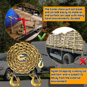 G70 3/8 "タイアウトロードバインダー輸送チェーンヘビーデューティ合金鋼溶接 - Product Image 2