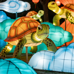 Lanterna in Seta Personalizzata a Forma di Tartaruga Marina <span class=keywords><strong>per</strong></span> Decorazioni Natalizie, Pasquali, del Ringraziamento, Acquario, Matrimoni in Spiaggia, Stanze <span class=keywords><strong>per</strong></span> Adulti, Feste a Tema Oceano - Product Image 6