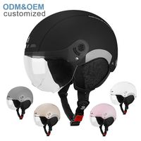 Casque de moto certifié CE CPSC, logo personnalisé en usine, casque ouvert 3/4, casque d'hiver pour moto électrique, casque de ski