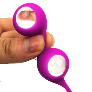 25mm Silikon Kegel <span class=keywords><strong>Ball</strong></span> mit Klarglas kugeln Sexspielzeug für Mädchen oder Frauen Beckenboden Übung Vagina Benwa Bälle Gesund <span class=keywords><strong>Sexy</strong></span> - Product Image 4