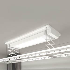 Tendedero eléctrico telescópico inteligente ultrafino para balcón interior, con poste recto grande y cuatro cuerdas de acero. - Product Image 3