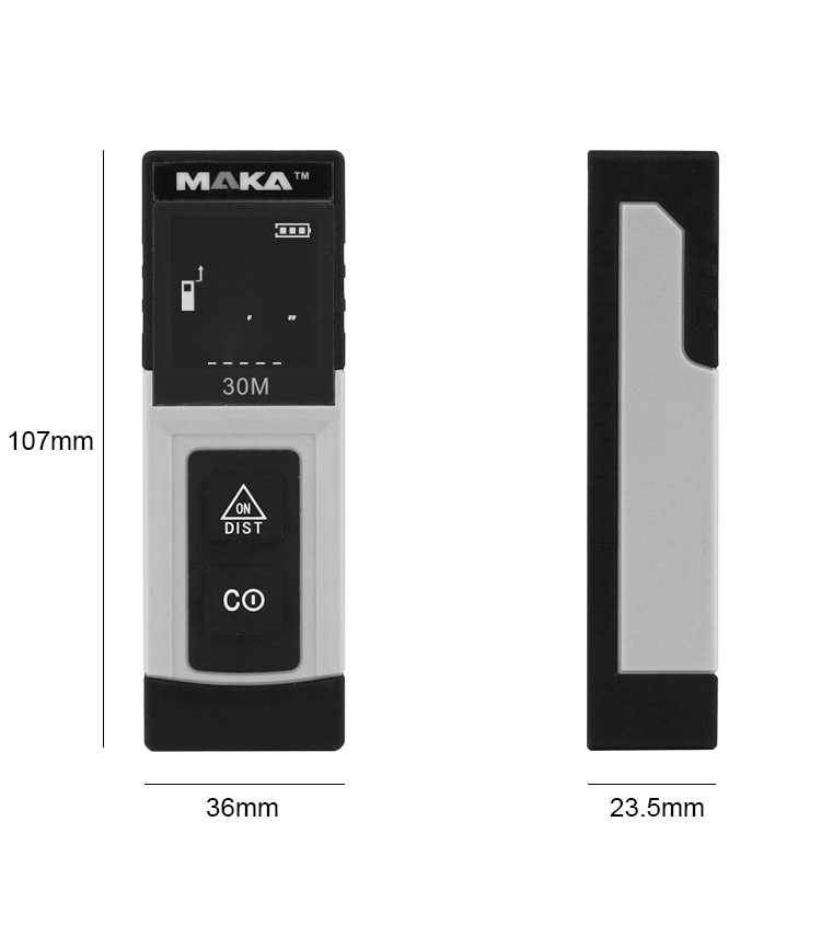 MKS-C02 30M Laser Range Finder rangefinder Measurement tools connect to mobile phone with blue tooth