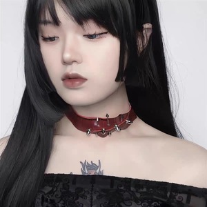 Suministro exclusivo transfronterizo de collares de gargantilla góticos oscuros de estilo punk, versátiles para la subcultura y para chicas modernas de Harajuku. - Product Image 2
