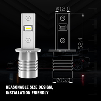 LANSEKO Ampoule de phare LED V10PS H3 12V/24V H1 H4 9005 9006 sans ventilateur avec puces 4420 pour voiture/moto/camion – Vente chaude