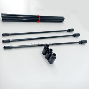 Brinquedo gato Provocando Vara Peças OD 4mm L 50CM Preto ABS Plástico Duro Tubo Suporte Rod Ordenado Separadamente Superior e Inferior Pipe Caps - Product Image 5