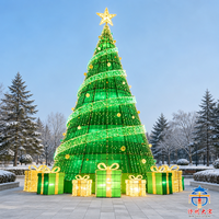 LED-Weihnachtsbaum-Lichterkette für den Außenbereich mit Geschenkbox-Dekorationen für Einkaufszentren, Plätze und Feiertagsveranstaltungen