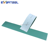 EVERTOOL Feuille de papier abrasif vert 70x420mm pour ponçage manuel, papier de ponçage pour peinture, pour une finition uniforme et constante
