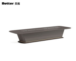 Les petites équipes utilisent la table de conférence haut de gamme pour les réunions publiques et les négociations de haut niveau, table de salle de réunion pour 6/8 personnes - Product Image 4