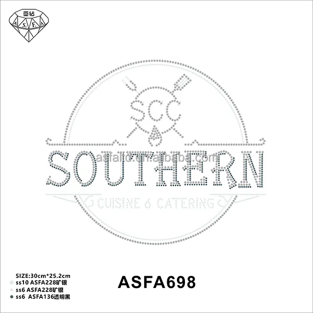 ASFA698 ब्लिंग हॉट फिक्स क्रिस्टल और अच्छी गुणवत्ता वाले हॉट फिक्स टेप के साथ स्फटिक शर्ट पर आयरन के लिए स्फटिक हीट ट्रांसफर
