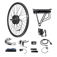 Kits de rueda de motor de montaje fácil, kit de conversión de bicicleta eléctrica, 20/24/26/28 pulgadas, 48V500W, buen precio