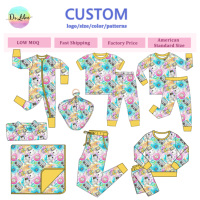 Produits en bambou, pyjamas 2 pièces, pyjamas personnalisés, barboteuses pour bébé, bavoirs à fermeture éclair, vêtements en boîte surprise, vente en gros