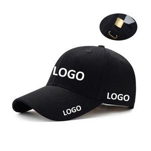 Gorras Deportivas de 6 Paneles con Logotipo Bordado, 100% Algodón, con Hebilla Metálica, Gorras de Béisbol Personalizadas - Product Image 1