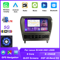 Autoradio Android pour Lexus SC430 2001-2009, lecteur vidéo, Car-play, autoradio 2 DIN, navigation GPS, unité multimédia