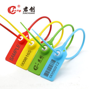 JCPS509 Plastic Seal Security Plastic Seal With Print Serial <strong>Number</strong> Tamper Proof Pull Tight Plastic Label Seal Plastic Lock Seal - Product Image 1