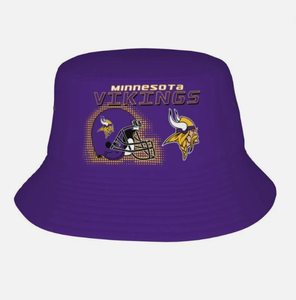Customized 32 Teams Minnesota Vikings Bucket Hat Casual Fisherman Hat