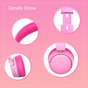 Auriculares Over-Ear con volumen limitado de 85/94dB para computadora, teléfono, tableta, estudio inalámbrico, auriculares para niños, auriculares plegables para niños - Product Image 4