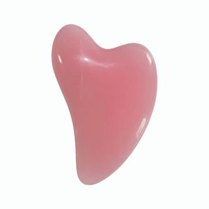 Herramientas de Belleza para el Cuidado de la Piel, Guasha de Resina Rosa en Forma de Corazón - Product Image 5