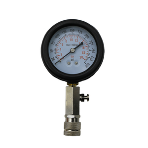 0-300 PSI компрессионный Тестер Комплект Профессиональный бензиновый газовый цилиндр, манометр, автомобильный инструмент для мотоцикла, грузовика - Product Image 3
