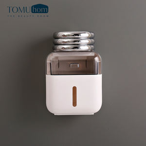 Premium <b>Wall</b> Mounted Tissue Box Holder Waterproof <b>Bathroom</b> Paper Holder Multifunctional Napkin Box Plastic With Drawer - Product Image 6