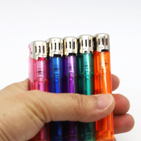 Briquet à gaz en plastique au butane le moins cher de norme européenne - Briquet transparent chinois avec ISO9994 pour l'Europe