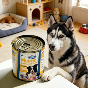 Alimento Húmedo para Perros a Base de Carne con Vitaminas y Minerales, 400g, Comida Enlatada para Mascotas, Pollo, Atún, Salmón, Caldo, Golosinas Húmedas para Gatos - Product Image 1