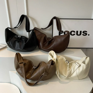 Sacs à bandoulière rétro en cuir pour femmes, collection Hiver 2025 – Sacs Hobo et sacs à main tendance pour femme, vente en gros - Product Image 2