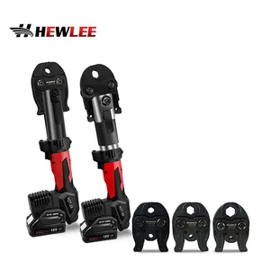 Hewlee Nhà Sản Xuất Ép Thủy Lực Công Cụ Pin Powered Cáp Lug Uốn Tóc Bồng Ép Công Cụ Cho Đồng/Ống Thép Không Gỉ