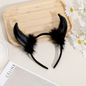 Chapeau magique d'Halloween All Saints en tissu écologique de haute qualité pour adulte, avec toile d'araignée, chauve-souris, coiffure à fermoir et cornes de démon pour fantôme - Product Image 6