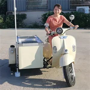 New design electric motorcycle popsicle outdoor ice cream kiosk bicycle tricycle three wheeler