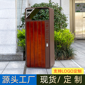 Contenedor de basura de acero inoxidable Ruixue para exteriores, tamaño comercial grande, cubo de basura sanitario, contenedor de clasificación de residuos para parques y zonas turísticas - Product Image 2