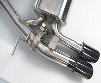 Prix d'usine 76mm Ss304 tuyaux d'échappement pour Bmw M3 M4 G80 G82 M5 F90 F10 E60 Catback embout d'échappement Valve silencieux d'échappement tuyau de descente