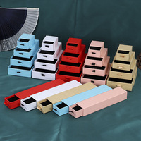 Boîtes à bijoux de luxe en gros, emballage en carton ondulé ultra-fin, fermeture éclair, revêtement UV, écologiques, recyclables, boîtes personnalisées avec logo