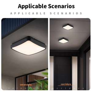 Aluminium <span class=keywords><strong>de</strong></span> haute qualité à l'extérieur Ip65 plafonnier étanche à cloison monté en surface carré 24w Led applique murale extérieure - Product Image 5