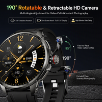 Montre connectée 4G 5G avec écran rond de 1,95 pouce, carte SIM, appel vidéo, 3 Go de RAM, 32 Go de stockage, caméra, Wi-Fi, batterie de 1990 mAh, compatible avec les téléphones Android