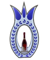 Présentateur rond de bouteille de Champagne de la pelle LED RVB LED Glorifier changeant pour la noce de boîte de nuit