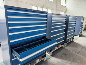 Rockben 14 Ngăn Kéo Có Thể Khóa 30''w Hội Thảo Lưu Trữ Tủ Vít Tủ Nhà Để Xe Công Cụ Ngực Hệ Thống - Product Image 5