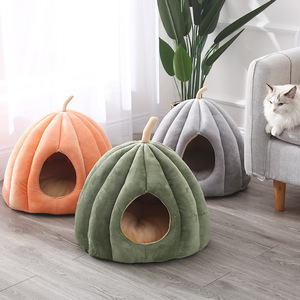 Cama para gatos modelo <span class=keywords><strong>calabaza</strong></span> forma gato <span class=keywords><strong>mate</strong></span> fábrica venta al por mayor venta caliente - Product Image 3