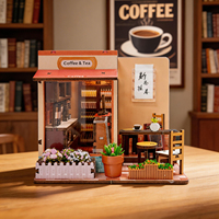 Kit de maison miniature en bois personnalisable avec logo, vente en gros, construisez votre propre maison de poupée avec lumières et meubles pour les 14 ans et plus