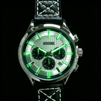 Montre chronographe analogique à quartz pour homme personnalisée, étanche 50 m, 42 mm, élégante, sportive, classique, cadeau pour homme