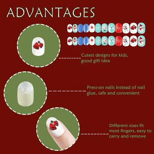 Adesivi per Unghie Riutilizzabili per Bambini, Clip per Unghie a Tema Cartone Animato, Gioco <span class=keywords><strong>di</strong></span> Travestimento - Product Image 5