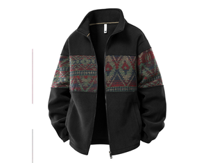 Patchwork Corduroy Vintage Aztec with Zipper New <strong>Western</strong> Men's Coats Plus Size Men's <strong>Jackets</strong> Coat 2026 Plus Size Men's <strong>Jackets</strong> - Product Image 5
