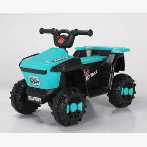 <span class=keywords><strong>Quad</strong></span> électrique robuste bleu <span class=keywords><strong>6V</strong></span> à batterie pour enfants de 2 à 4 ans, pneus en plastique, jouet d'extérieur amusant - Product Image 3